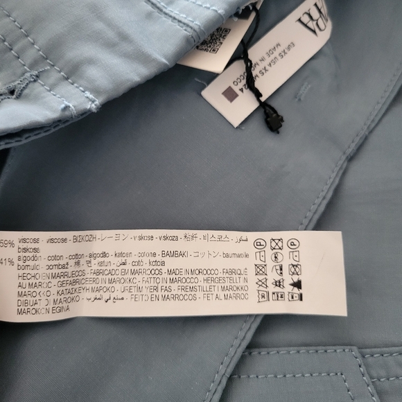 Zara Women's High Waisted Belted Barrel Cargo Trousers Size XS - Picture 8 of 14